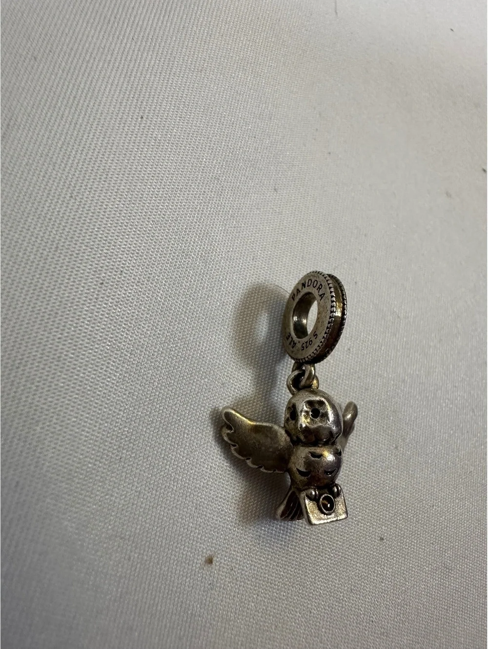 Pandora x Harry Potter Hedwig Owl dangle charm Sterling silver
